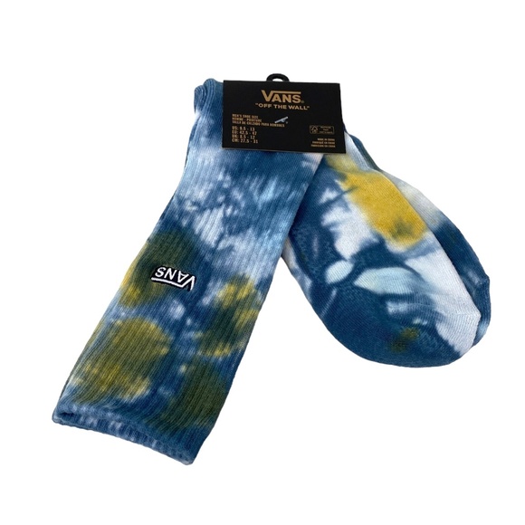 Vans Other - VANS Men's Seasonal Tie Dye Crew Sock Yellow Blue VN000678G5O